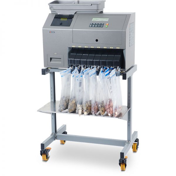 CMX30 cashMAX heavy duty coin sorter on stand